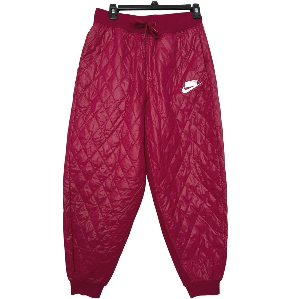 Nike NSW Sport Pack Quilted Loose Fit Jogger Pants Berry Pink S Active Sporty